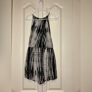 Leith Snakeskin Cross Front Romper